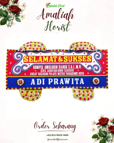 Karangan Bunga Ucapan Selamat di Tirtoadi